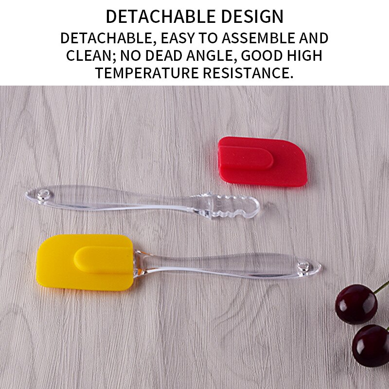 Silicone Spatula Baking Scraper For Kitchen Mixing Folding Scraping Cooking And Serving Cake Cream Scraper Environmentally