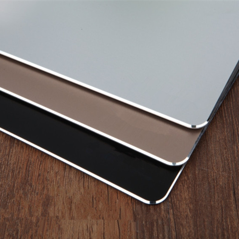 Aluminum mousepad Double side Gaming Mouse Pad Metal Non-Slip Thin Computer Mouse Pads Gaming For Macbook PC laptop Waterproof