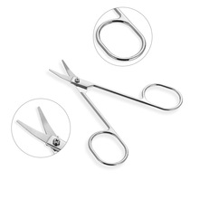 1/2pcs Makeup Scissors Eyebrow Trimmer Scissor Stainless Steel Nail Scissor Woman Face Nose Hair Mustaches Removal Cutter