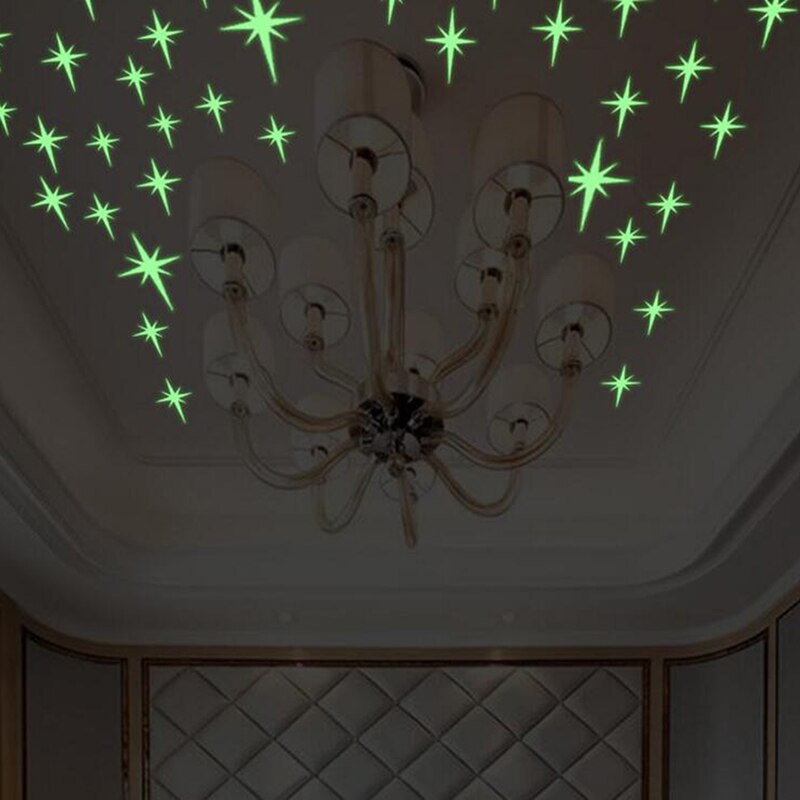 37Pcs Glow In The Dark Star Muurstickers Ster Dot Lichtgevende Kinderkamer Decor Zal Glow In The Dark ster Dot Fluorescerende Sticker