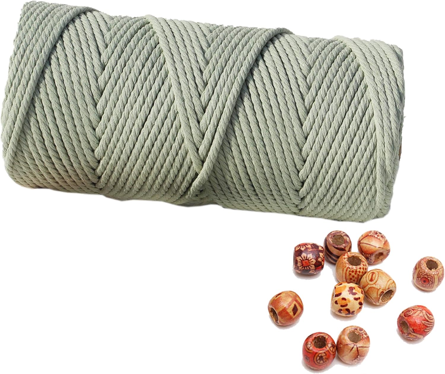 4 mm natuurlijk katoenen macrame touw macrame katoenen koord voor muuropknoping plantenhangers ambachten cadeauverpakking en bruiloftsdecoraties: PEACOCK BLUE