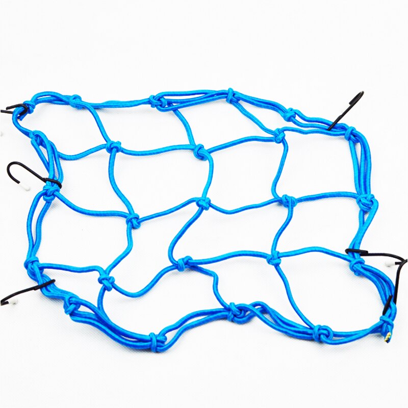 30 * 30cm 6 Hook Motorcycle Cargo Mesh Net Helmet Cargo Luggage Elastic Mesh Web Net Black Helmet Cargo Web Car String