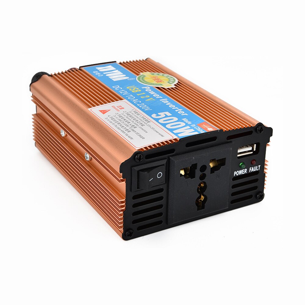500W Power Inverter Converter Dc 12V Naar 220V Ac Auto Omvormer Met Auto Adapter ondersteuning