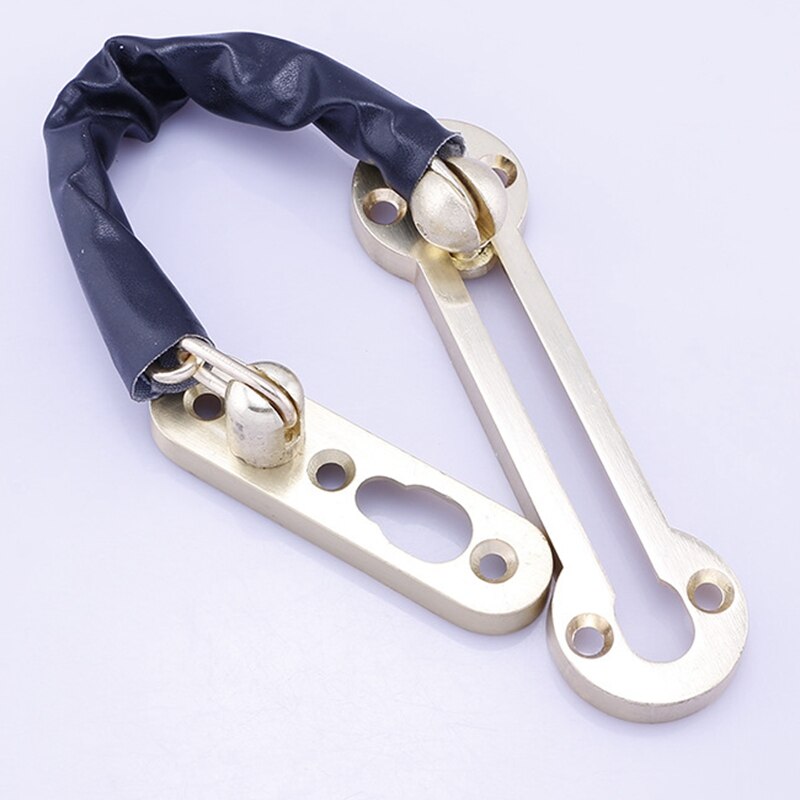 Zinc Alloy Door Lock Chain Door Security PU Lock Gate Chain Door Safety Lock Guard Chain For Home Hotel