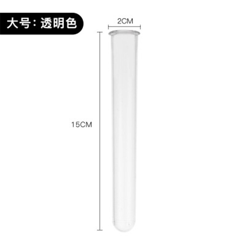 10Pcs Acrylic Test Tube Shot Cocktail Tool Martini Tequila Mixer Wine Beer Pong Bar KTV Bar Nightclub Bartender Accessories: Transparent15cm