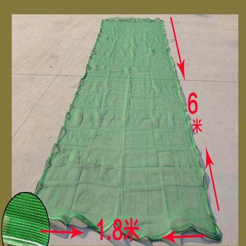 Tewango 6FTX 19FT Green Mesh Net Poly Shade Sail Safety Netting Construction Sites Scaffold Debris Fire Retardant 1.8x6 meters