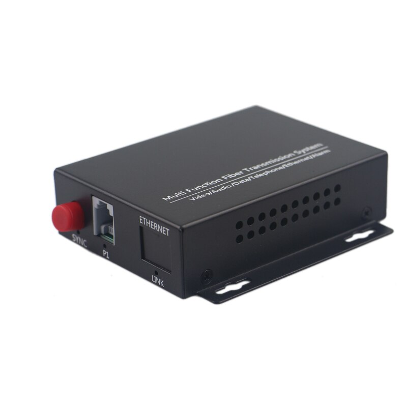 1 Kanaals Pcm Voice Telefoon Zender Glasvezel Media Converter Singlemode Fc/Upc 20Km Met Ethernet Functie