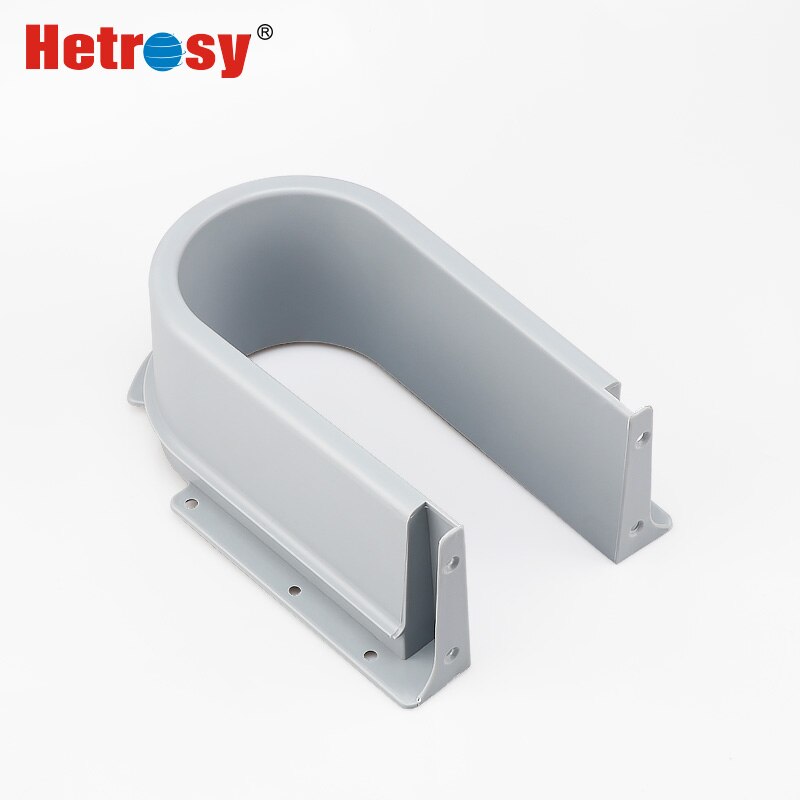 Hetrosy Hardware Plastic U Shape Drawer Slot Accessories Under the Sink For Cabinet Drawer Waterproof Baffle Fittings