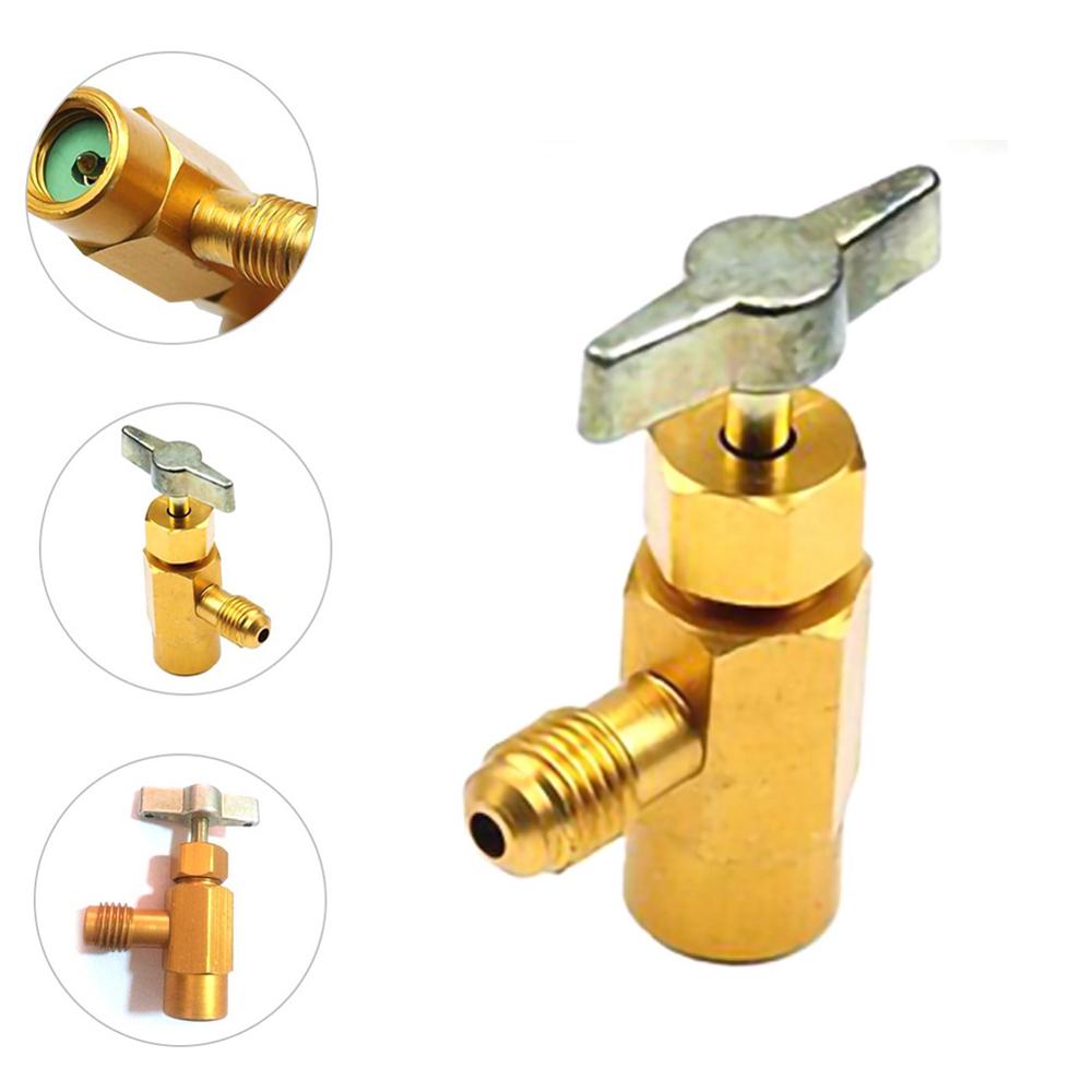 Abridor de botellas de refrigerante, adaptador de rosca SAE 1/4, válvula de abridor de R-134a, adaptador de piezas de automóviles, herramienta de acondicionamiento de repostaje, 3 uds.