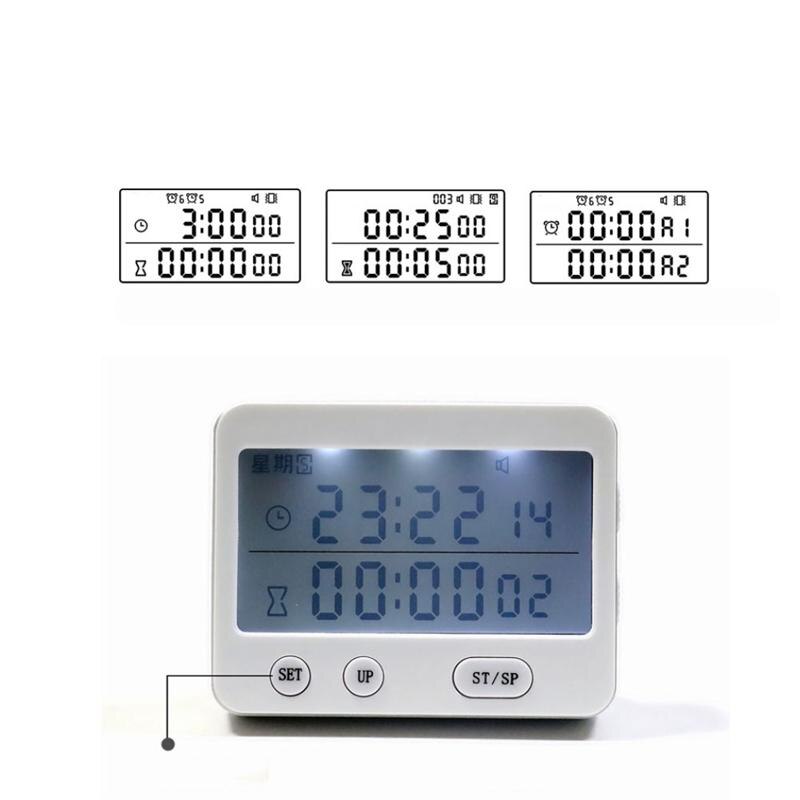1PC Electronic Stopwatch Alarm Clock Countdown Timer for Home