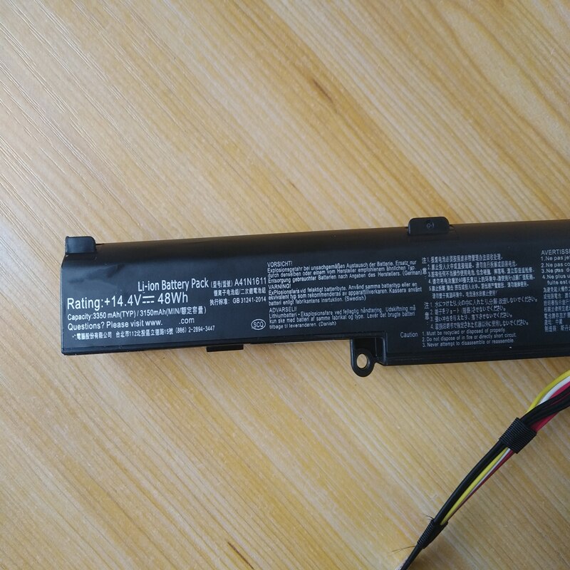 A41N1611 batería para ASUS ROG STRIX GL553VD GL553VW GL553VE GL753V GL752VW FX53VD A41LK5H A41LP4Q de batería del ordenador portátil