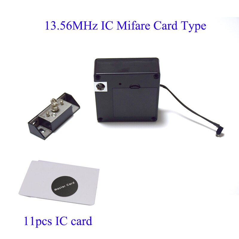 keyless cabinet lock electric cabinet lock Invisible Hidden Cabinet drawer Lock support 13.56Mhz IC card or 125KHz ID RFID card: Kit B