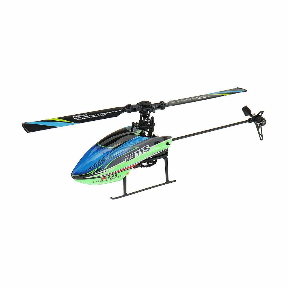Wltoys legetøj fjernbetjening helikopter  v911s 2.4g 4ch 6- aixs gyro flybarless rc helikopter bnf uden romote kontrol