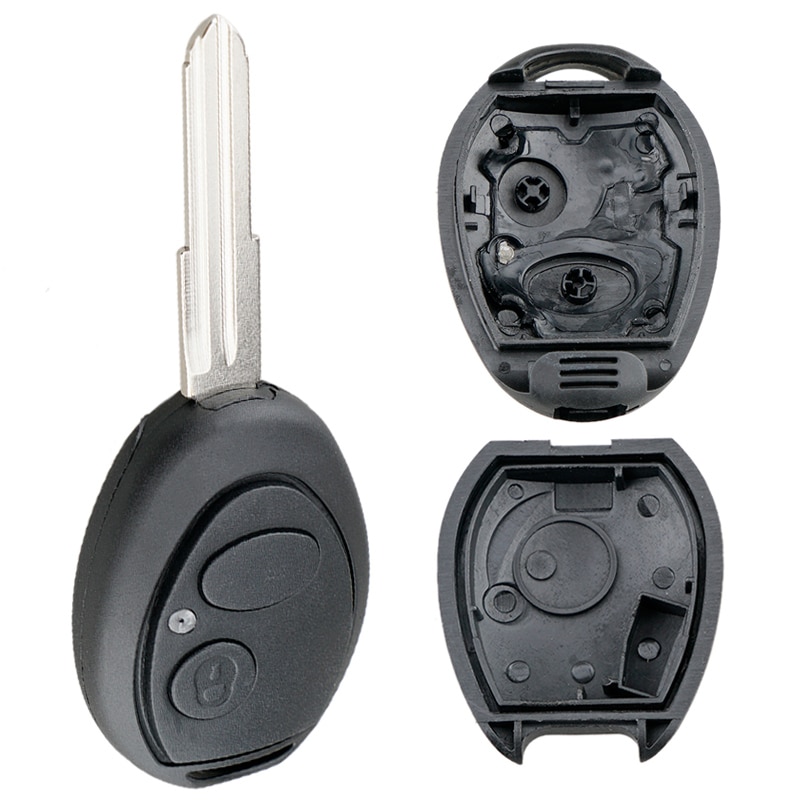 Auto Car Key Shell Case Replacement 2 Buttons Uncut Blade Car Remote Key Shell Fit for Landrover Sport LR3 Discovery