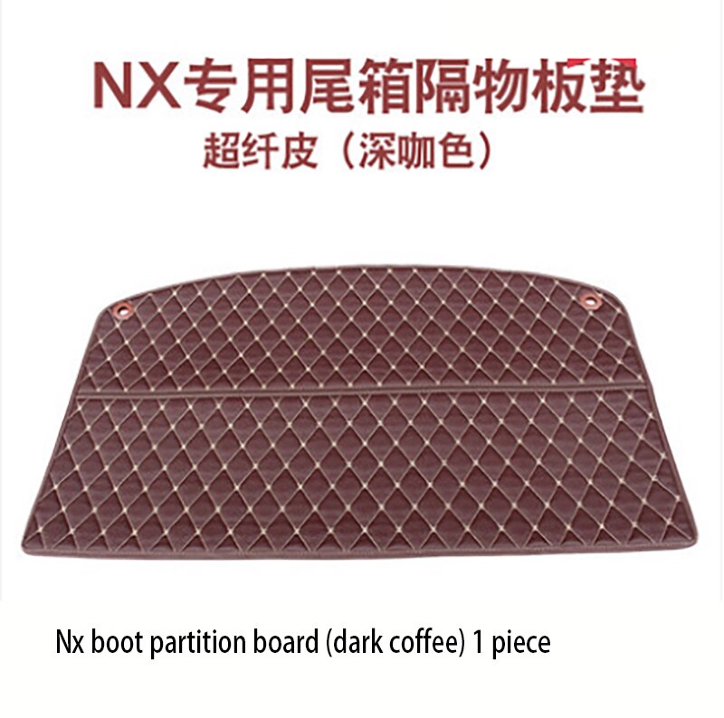 for Lexus nx200 200T NX300 NX300H tail box trunk trunk partition pad pad cover pad: D