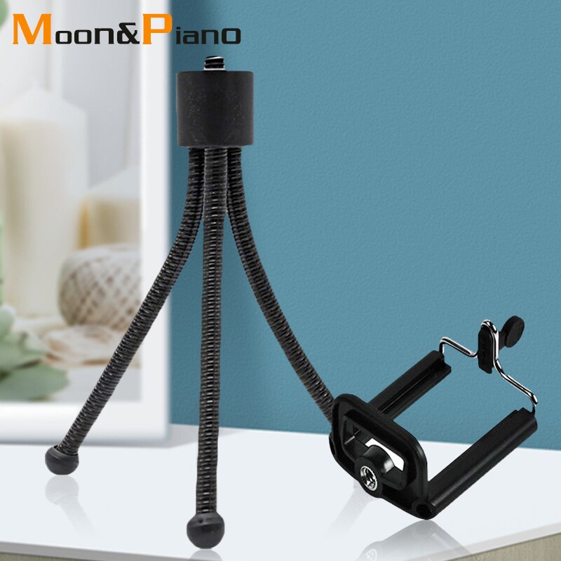 Mini Flexibel Statief Draagbare Lichtgewicht Vorm Smartphone Houder Tafel Bureau Camera Go Pro 1/4 Schroef Ondersteuning Houders