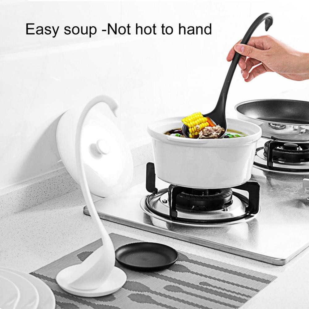 Zwaan Pollepel Lepels Unieke Zwaan Vormige Pollepel Speciale Swan Lepels Nuttig Keuken Koken Tool Plastic Pollepel Thuis Tafel Decor
