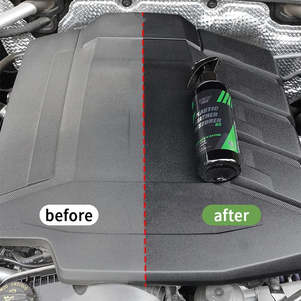 Restaurador de cuero y plástico, renovador de plástico para Interior de coche, piezas de repuesto para asiento, pulidor de cuero, limpiador restaurador de plástico, GKJ-AU S1V1