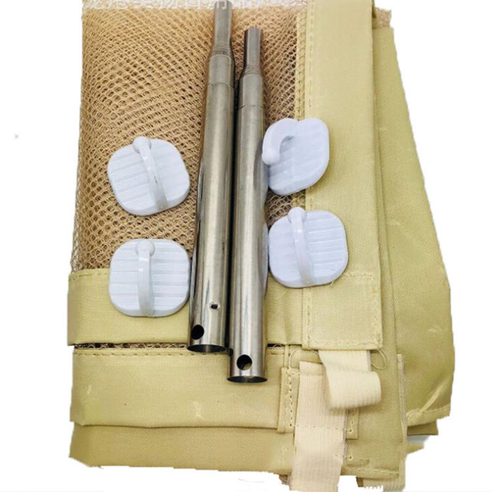 Magic-Gate Hond Huisdier Hekken Draagbare Vouwen Safe Guard Indoor En Outdoor Bescherming Veiligheid Magic Gate Voor Honden Kat dierbenodigdheden: Beige / 120x72cm
