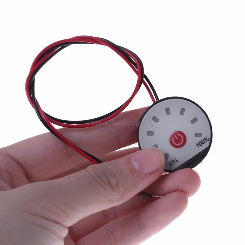 3S Lithium Battery Capacity Indicator 12V Power Level Meter LED Display Li-ion Tester Mr26 19