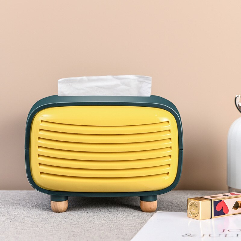Tissue Box Imitation Radio Paper Drawer Box Simple Paper Towel Storage Box