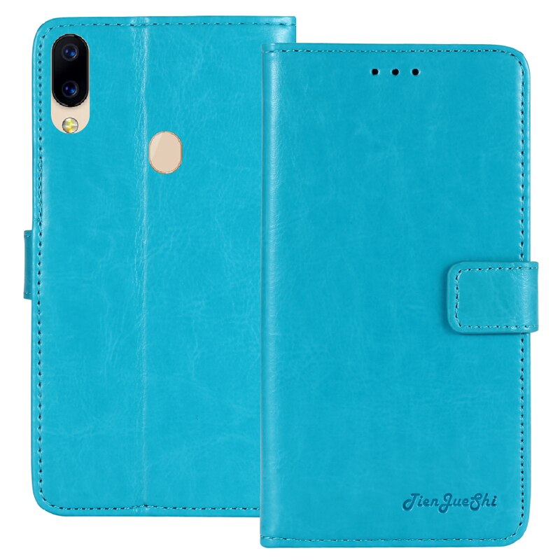 TienJueShi Flip Book estilo duradero funda protectora de cuero para teléfono Archos Oxygen 57 68XL bolsa funda cartera piel Etui