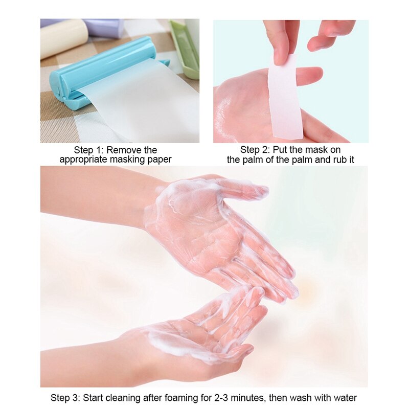 5Pcs Outdoor Travel Soap Paper Washing Hand Bath Clean Scented Slice Sheets Disposable Boxe Soap Portable Mini Paper Soap