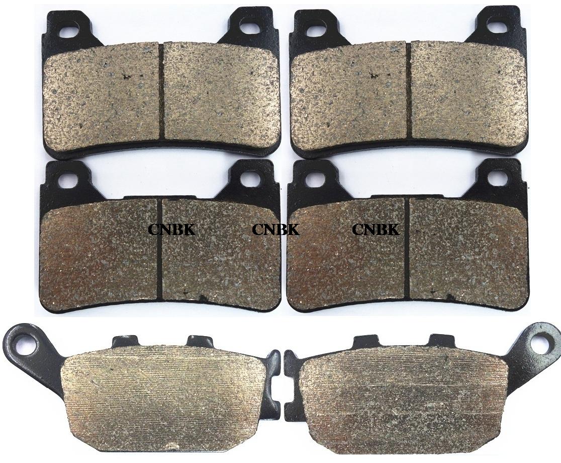 kit pastiglie freno Per Hon&da CBR1000R CBR600RR ABS 2009-2016 CBR600RR 2007-2016 CBR1000RR 2004-2016 Pastiglie Freno Anteriori E Posteriori Semi Metalliche Per Moto (Colore : Parte posteriore