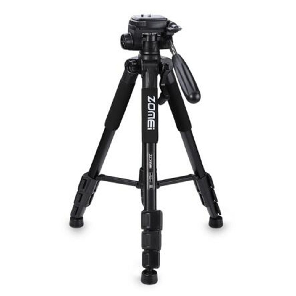 ZOMEI-trípode de cámara Q111 , portátil, de viaje, de aluminio, cabezal panorámico para cámara Digital SLR DSLR, tres colores: Black