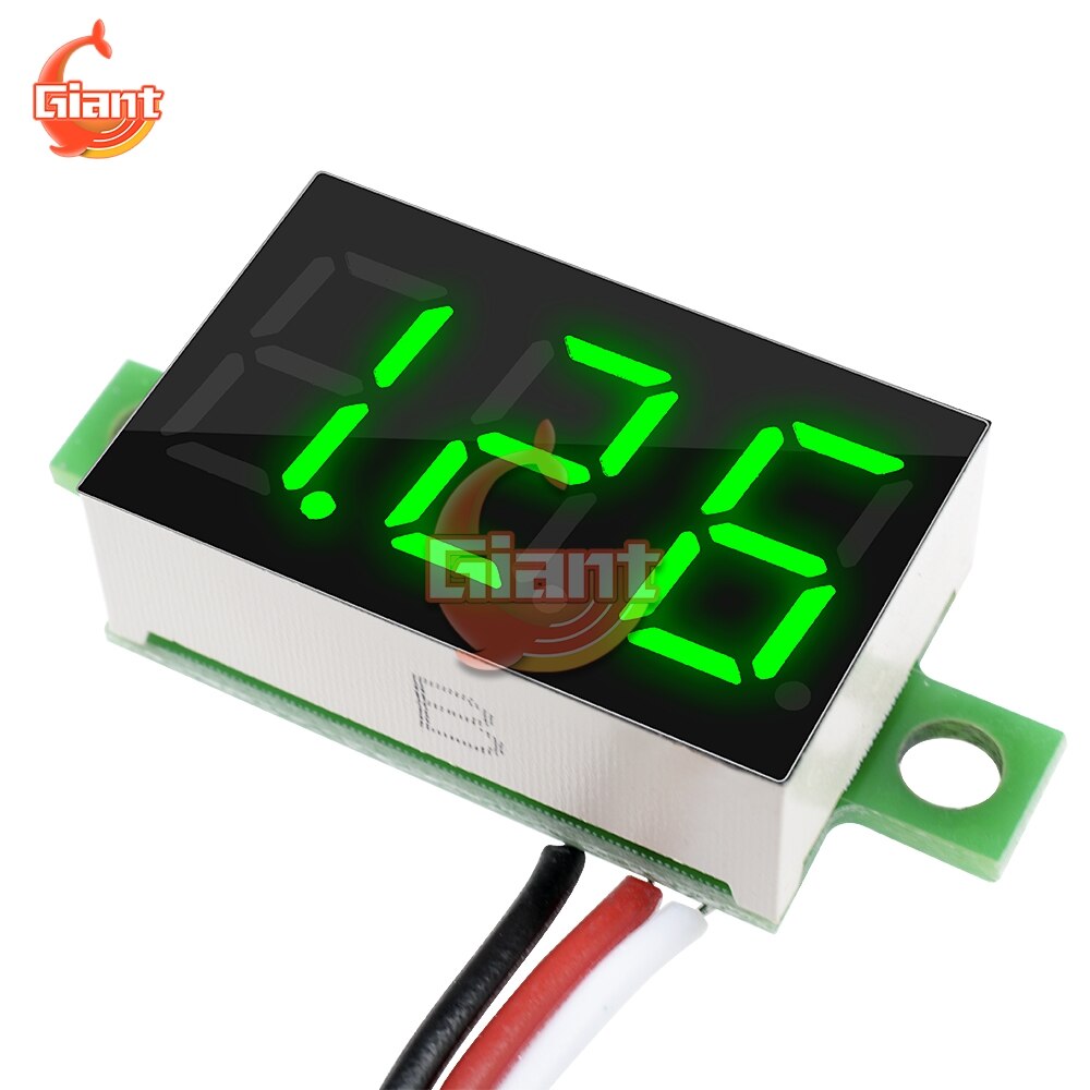 0.36 Inch Digitale Voltmeter Mini Led Auto Voltmeter Voltage Volt Meter Voltage Indicator Panel Batterij Monitor Dc 0-30V 5V 12V