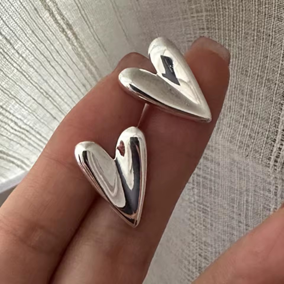 VENTFILLE-Boucles d'Oreilles Géométriques Incurvées en Argent Sterling 925, Bijoux en Forme de S, Bergame, Rétro, Unique, pour Femme et Fille, Directe: YELLOW