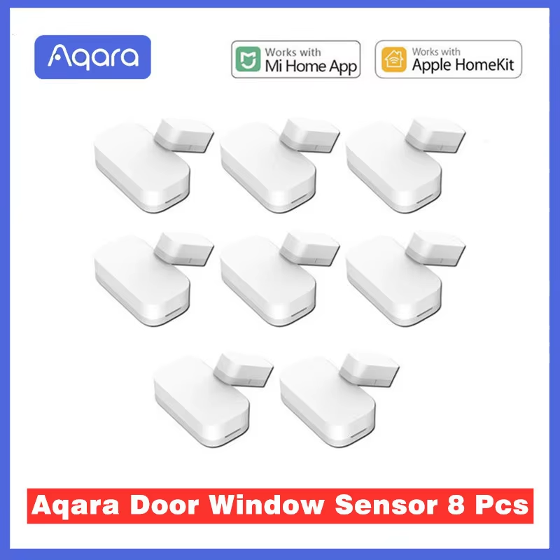 Aqara-Sensor de puerta y ventana Zigbee, conexión inalámbrica, Mini Sensor de puerta que funciona con la aplicación Mi Home para Xiaomi Smart Home