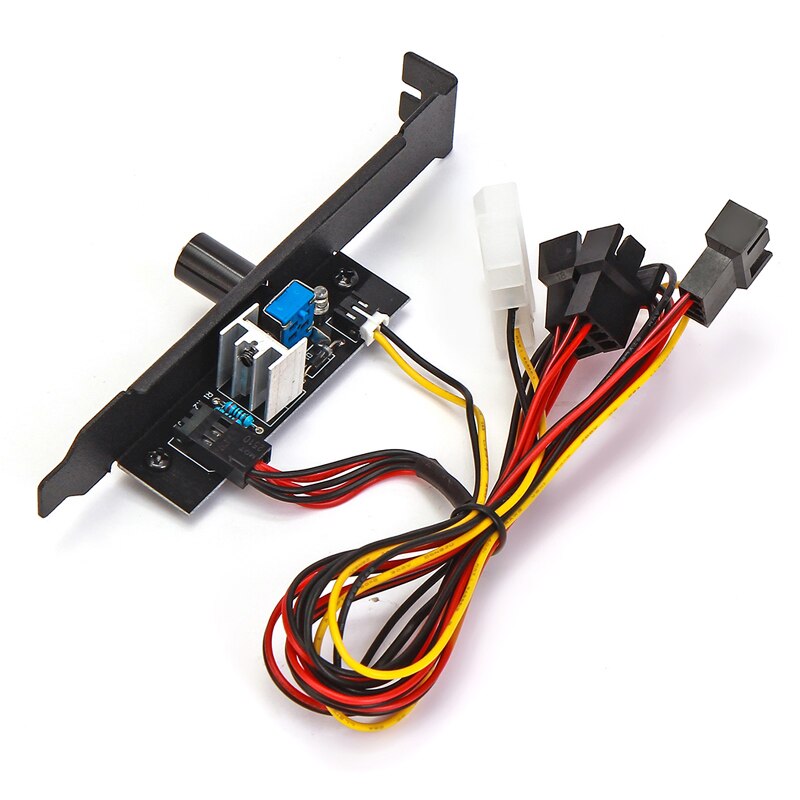 En-Labore 3 Kanäle PC Kühler Lüfter Geschwindigkeit Regler für CPU fallen HDD VGA Fan w/PCI halterung, Energie durch 12V Molex IDE 4Stift