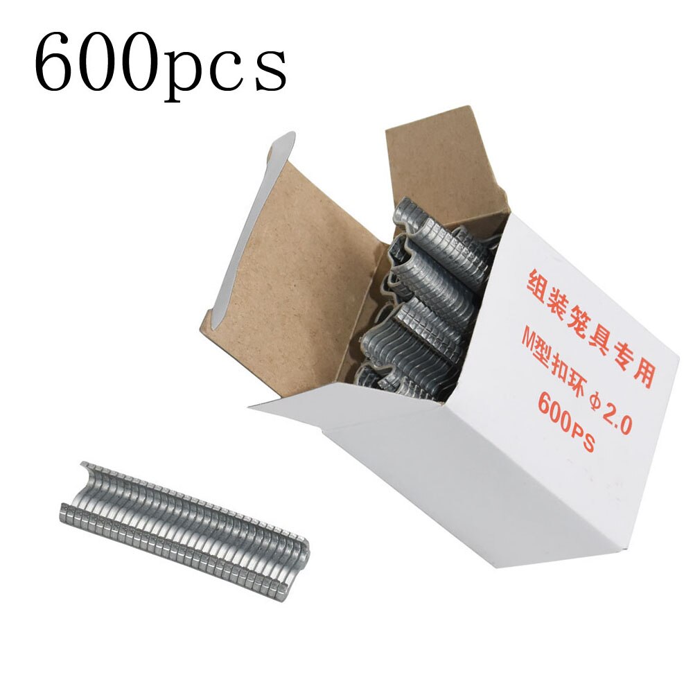 Hog Ring Plier Tool Heavy Duty 600pcs M Clips Chicken Mesh Cage Wire Fencing Ring Plier High Strength Welding Repair Hand Tools