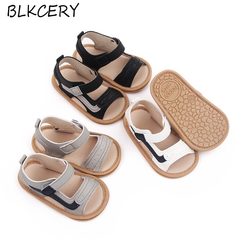 Infant Baby Boy Sandales Toddler Summer Shoes Newborn Bebes Sandal Anti-slip Rubber Bottom Footwear for 1 Year Old Sandalen