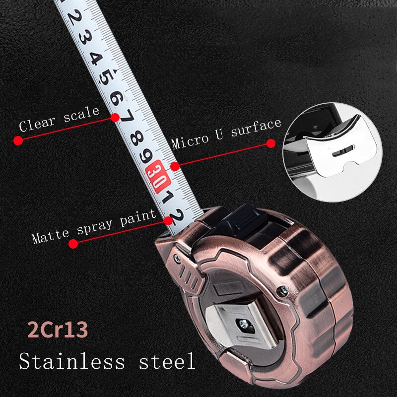 Ingbont Draagbare Meetlint Slijtvast Roestvrij Stalen Liniaal 3/5/7.5/10M -Resistente Multifunctionele Meetinstrument