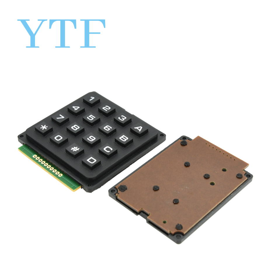 Módulo de teclado de matriz 4X3 12key 4X4 Use Key PIC AVR Stamp Sml 4*4 3*4 interruptor de teclas de plástico para controlador Arduino