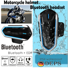 Bluetooth motorcykel motorcykel hjelm intercom headset hovedtelefon fm  mp3 gps