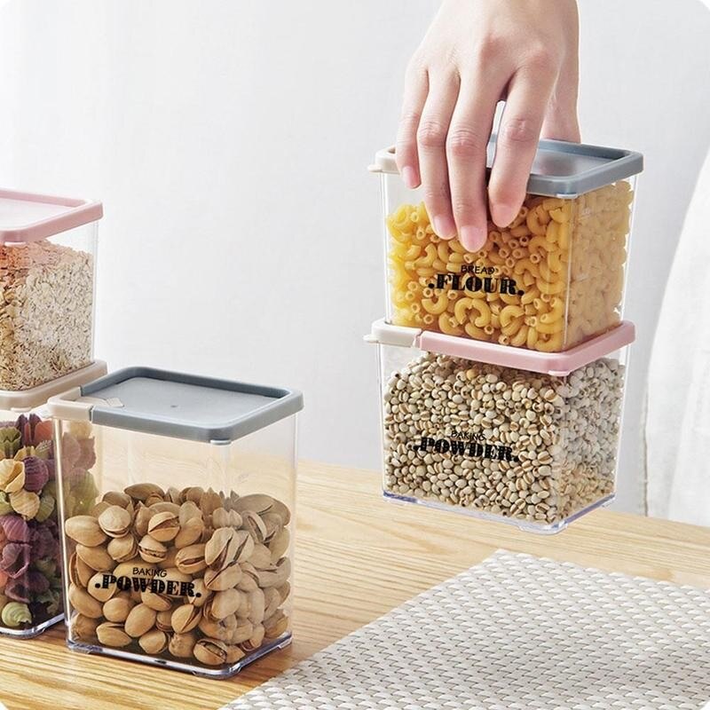 132pcs Transparent Waterproof Kitchen Sticker Food Room Marker Food Sorting Label Clear Sticker Can Item Mark