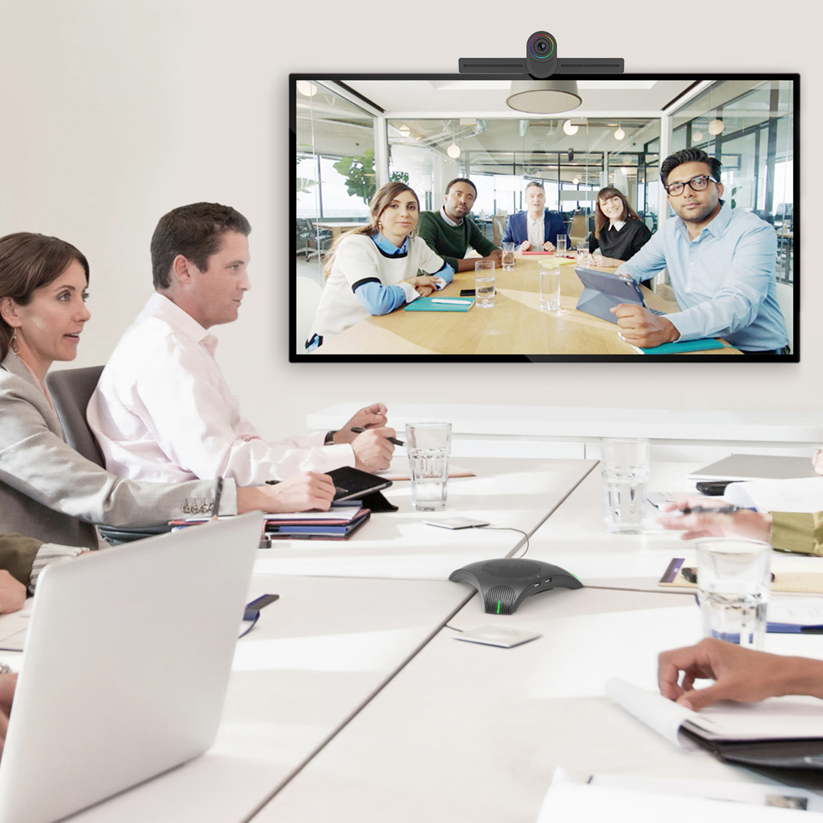 Usb Speakerphone Conferentie Microfoon Omnidirectionele Computer Mic 360 ° Stem Pick-Up Met Mute-Toets Voor Skype/Video Conferentie