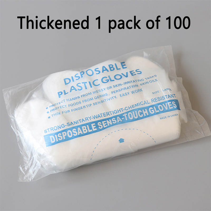 Plastic Food Gloves Disposable Gloves Food Gloves Fruit Vegetable Gloves for Restaurant Kitchen Eco-friendly