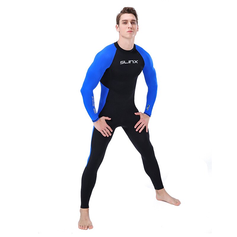 Slinx-traje de buceo fino para hombre, de licra, para Surf, triatlón, esnórquel, mono completo, suave