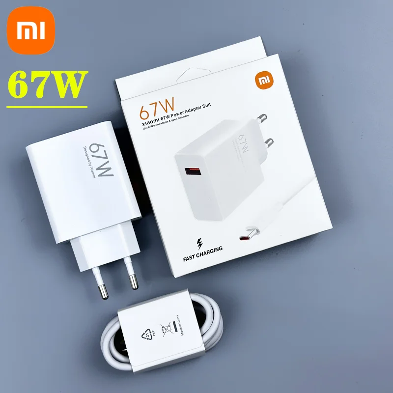Xiaomi 120W Ladegerät Schnellladung 67W Adapter 2M 1,5M Typ C Kabel für Mi 11T 12T 12 12S Pro 13 Pro Black Shark 4s 5 Pro 5 RS: EU