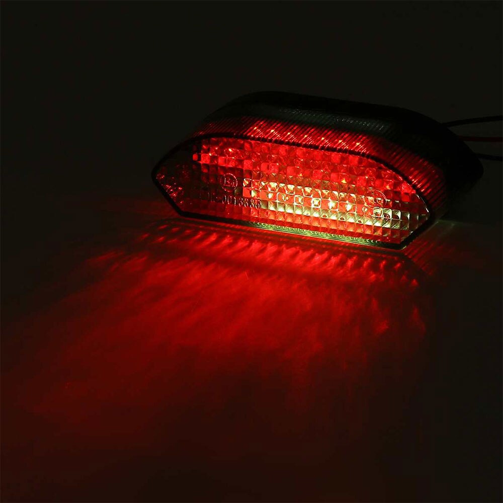 Luz de freno trasera Universal para motocicleta, luz roja de parada trasera, 30 LED, para Dirt Bike, ATV