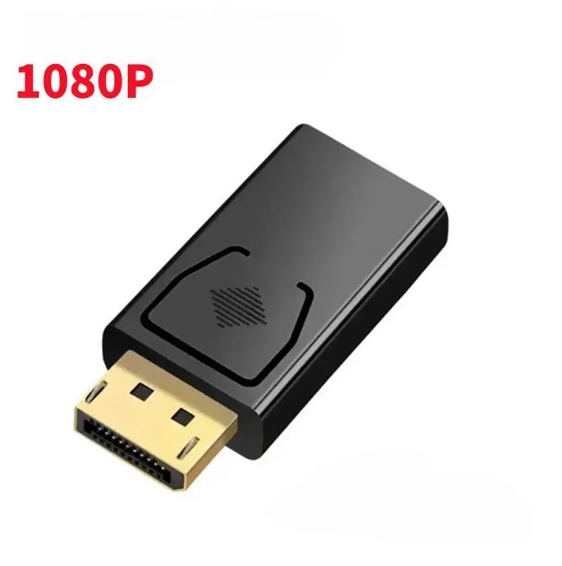 Adaptador Compatible con DisplayPort a HDMI 4K 60Hz DP macho a hembra Cable de Audio y vídeo Compatible con HDMI HD 1080P para PC TV portátil