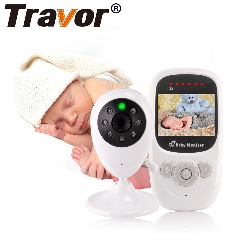Travor 2.4 Inch Babyfoon Draadloze Video Kleur Hoge Resolutie Baby Nanny Bewakingscamera Nachtzicht Temperatuur Monitoring