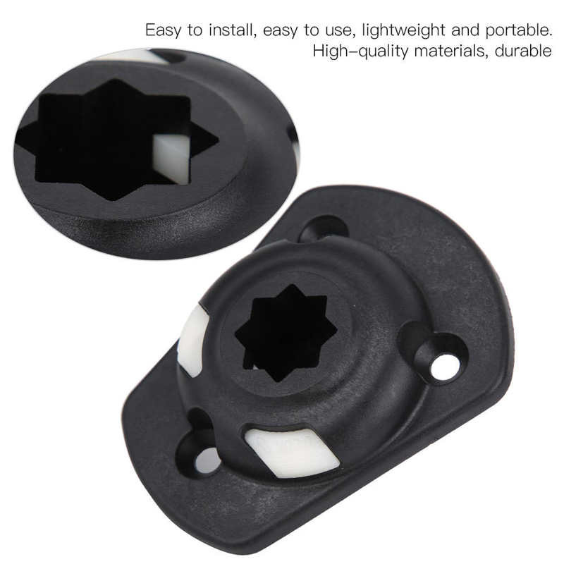 2 Pcs Inflatable Boat Kayak Rod Holder Mount Base with Screws Boat Canoe Slide Rail Kayak Fishing Rod DIY Mount Base Accessories