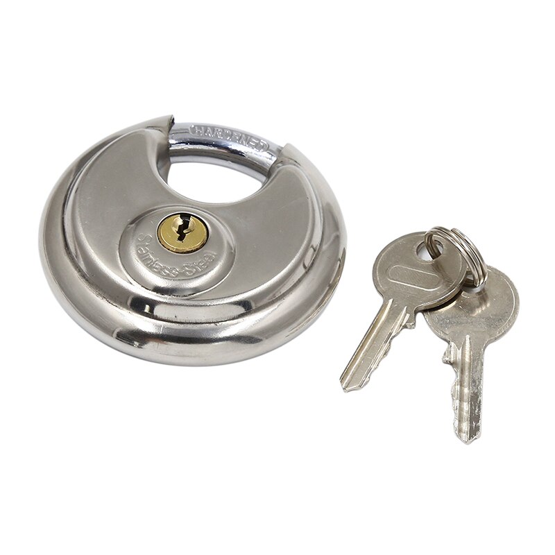 Round Locks Padlock Gold Plated Padlock And Key Suitcase Lock Hardware Door Lock