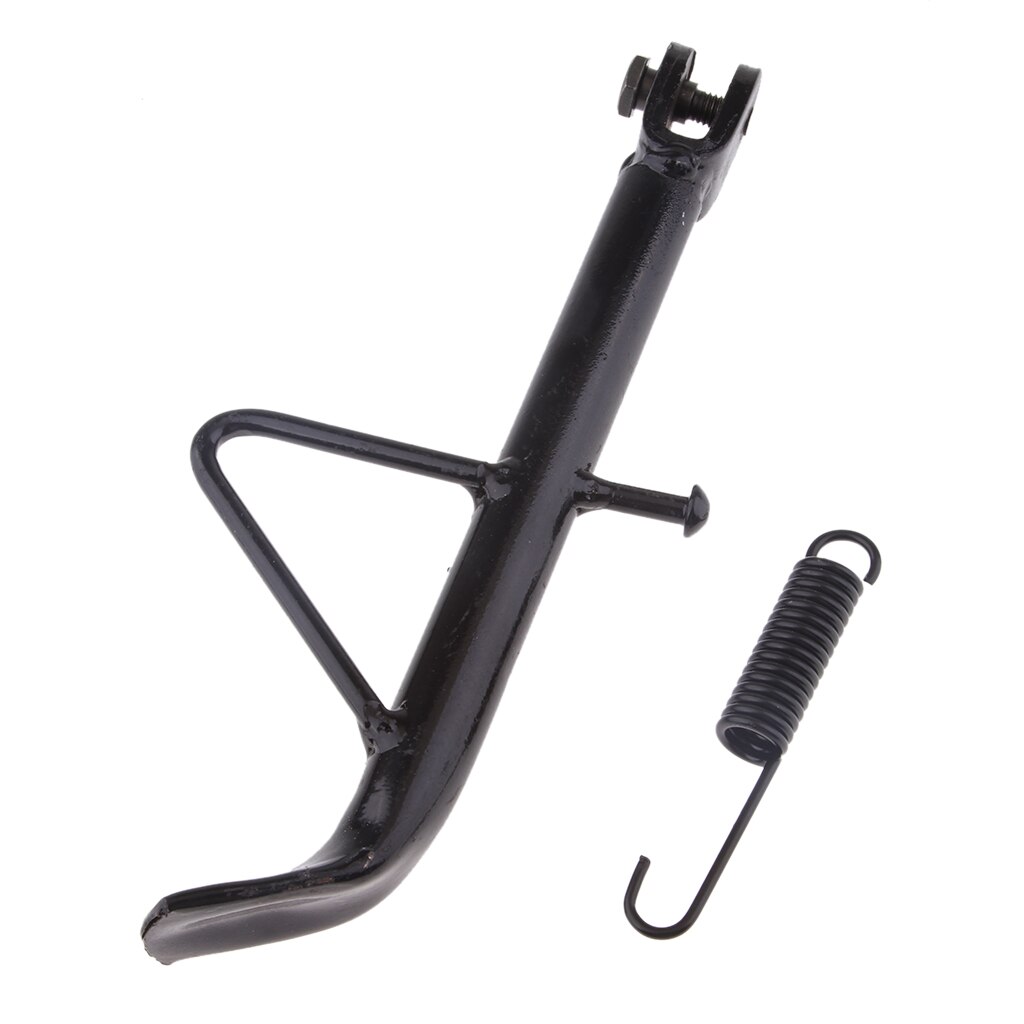 Motorcykel universal kickstand side parkeringsstativ support fodscooter e-cykel: Sort 17cm