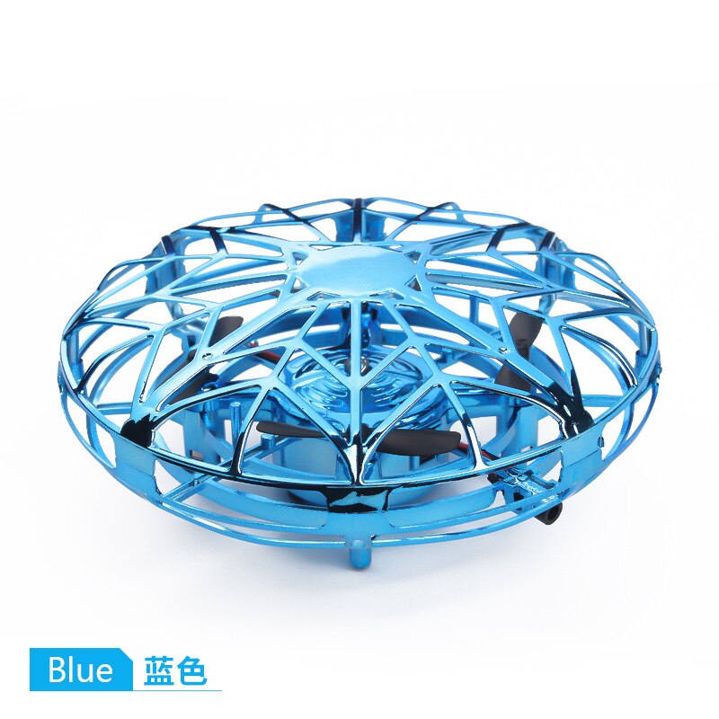 Smart Gesture Sensing UFO Flying Ball Mini Drone Quadcopter Aircraft RC Toys Hand-Controlled Helicopter Toy Kids Boys Girls: Blue